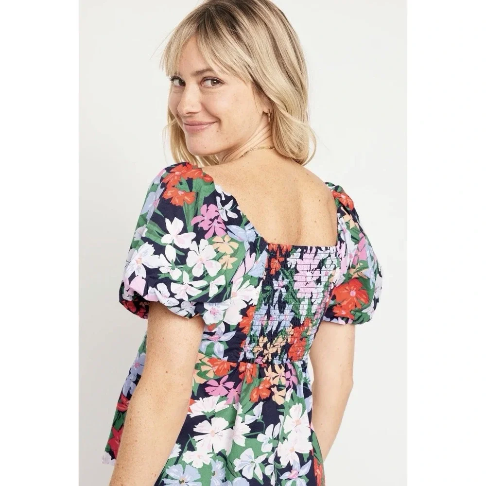 Old Navy black floral